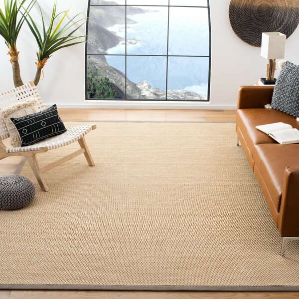 Bay Isle Home Lattimore Jute Sisal Maize Grey Area Rug Reviews